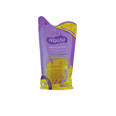 Jabón Liquido Algabo Coco y Vainilla Doypack 300 ml
