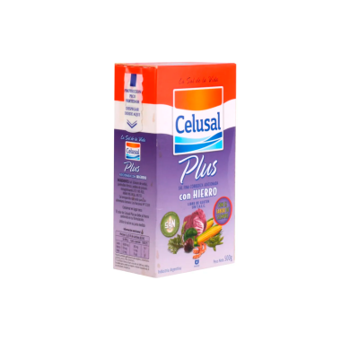Sal fina Celusal Plus con Hierro en Estuche 500 gr
