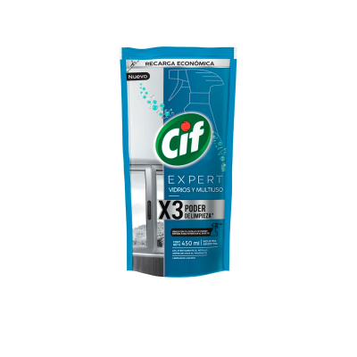 Limpiador Liquido Cif Vidrios Doypack 450 ml