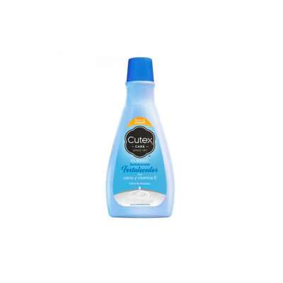 Quitaesmalte Cutex Fortalecedor Azul x 50 ml 