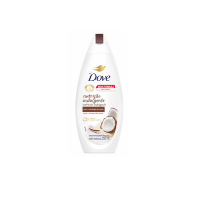 Jabón Líquido corporal Dove Nutrición indulgente Leche de Coco 250 ml
