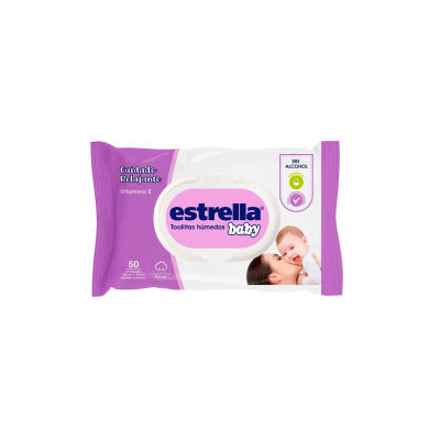 Toallitas Húmedas Estrella Cuidado Relajante Flow Pack 50 u