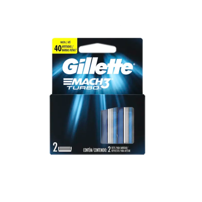 Repuesto Gillette Mach 3 Turbo 2 un