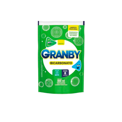 Jabón Líquido Granby Bicarbonato de Limón 800 ml