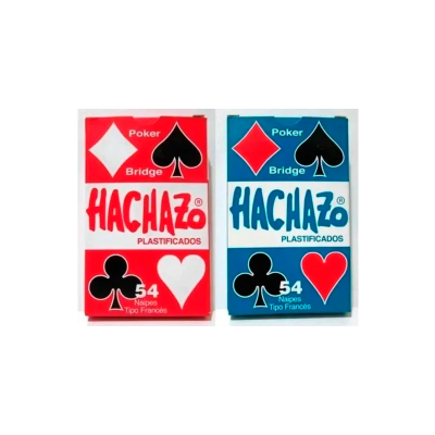 Naipes Cartas Mazo De Poker Hachazo x 54 plastificados