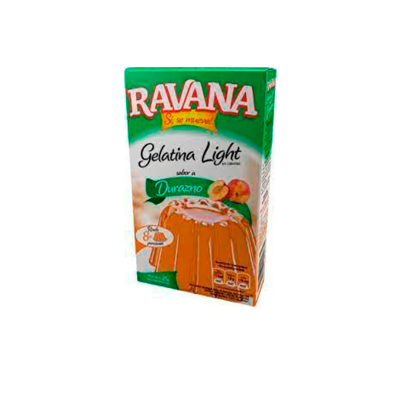 Gelatina Ravana Durazno Baja en Calorías 25 gr
