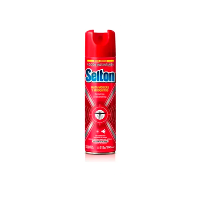 Insecticida en Aerosol Selton Mata Moscas y Mosquitos x 360 cc