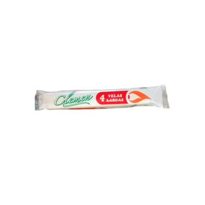 Velas Largas Clemen 4 u