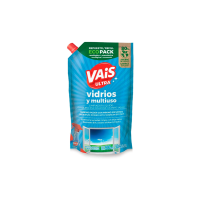 Limpiador Liquido Vais Vidrios Doypack 900 ml