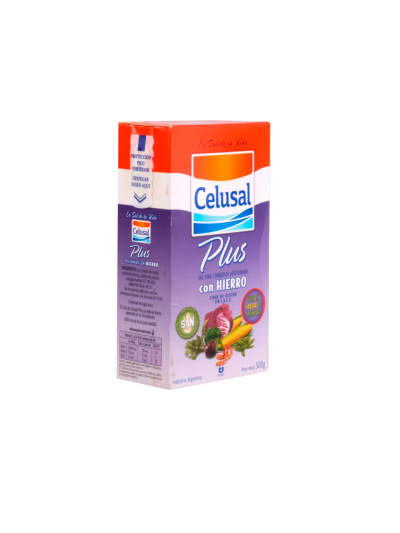 Sal fina Celusal Plus con Hierro en Estuche 500 gr