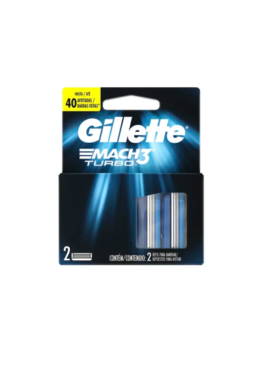 Repuesto Gillette Mach 3 Turbo 2 un