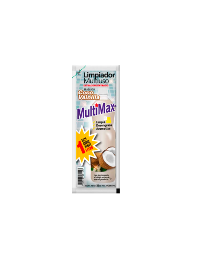 Limpiador de Pisos MultiMax Coco y Vainilla Doypack 35 ml