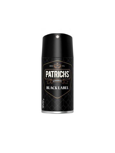 Desodorante Patrich en Aerosol Black Label 150 ml