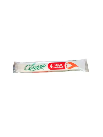 Velas Largas Clemen 4 u