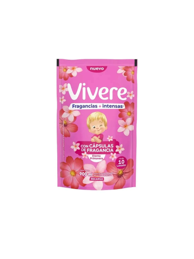 Suavizante Para Ropa Vivere Eterna Primavera 900 ml