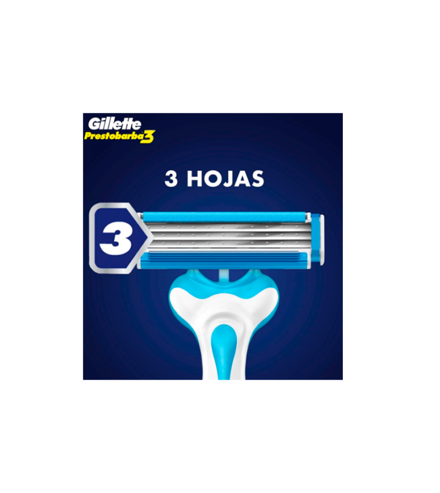 Prestobarba Gillette Aqua 3 Filos 