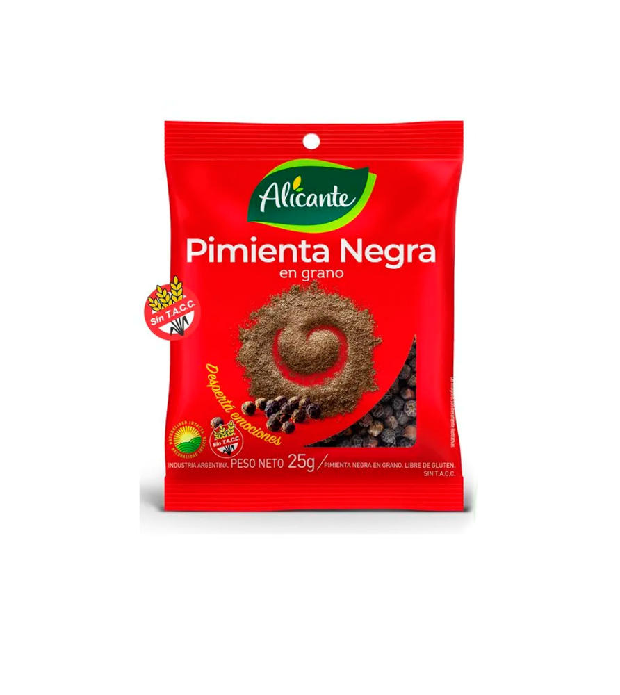 Pimienta Negra Alicante en Grano 25 gr