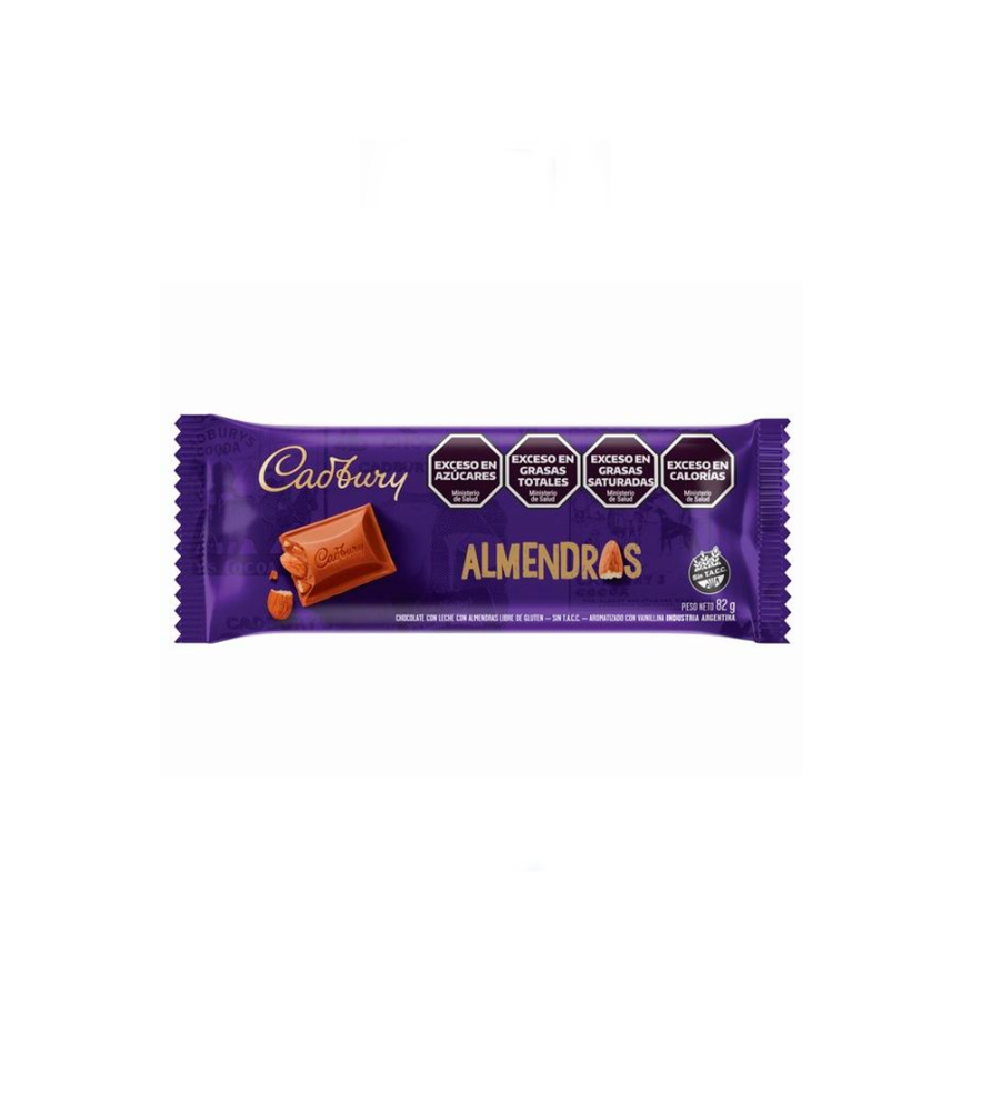 Chocolate Cadbury Almendras 82 gr