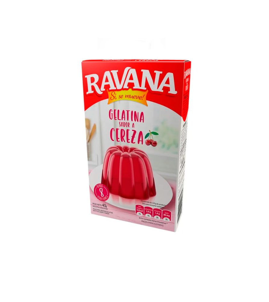 Gelatina Ravana Cereza 40 gr