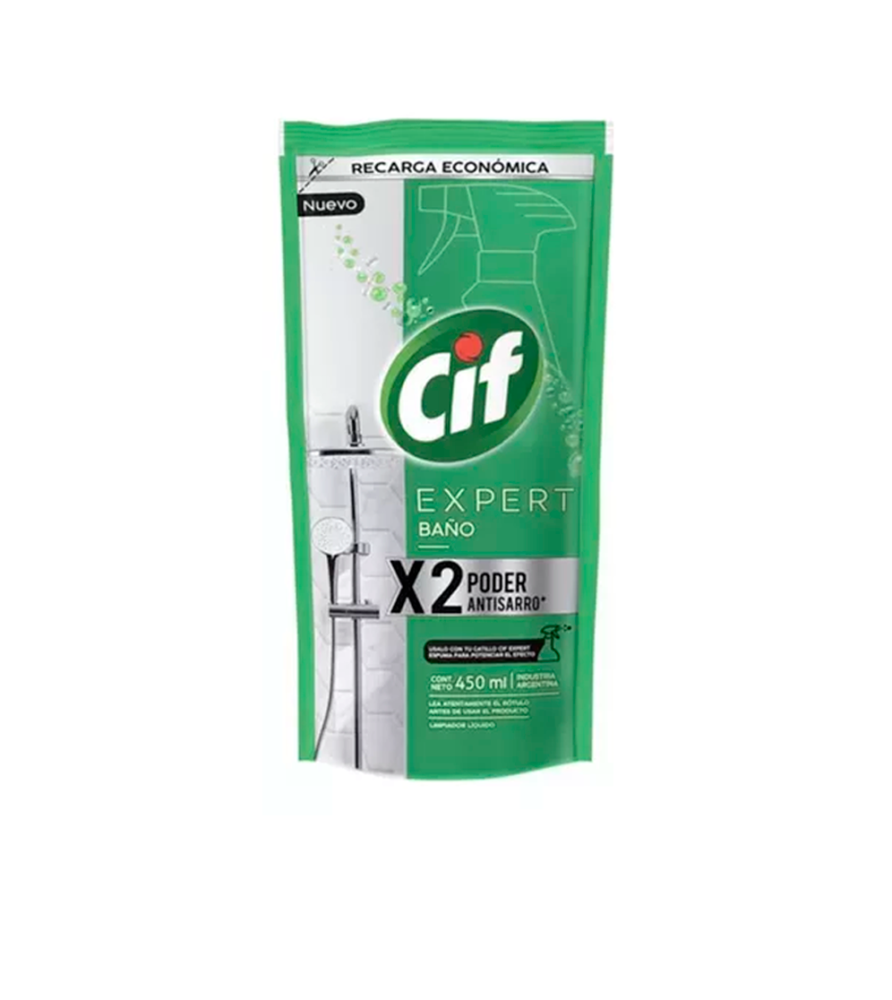 Limpiador Liquido Cif Baño Expert Doypack 450 ml