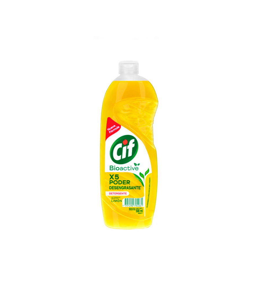 Detergente CIF Bioactive Limón 500 ml