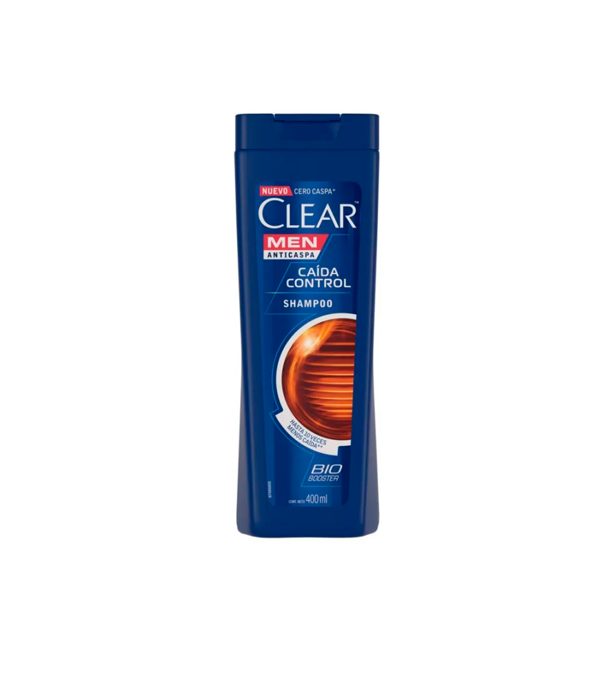 Shampoo Clear Anticaspa Caída y Control 400 ml