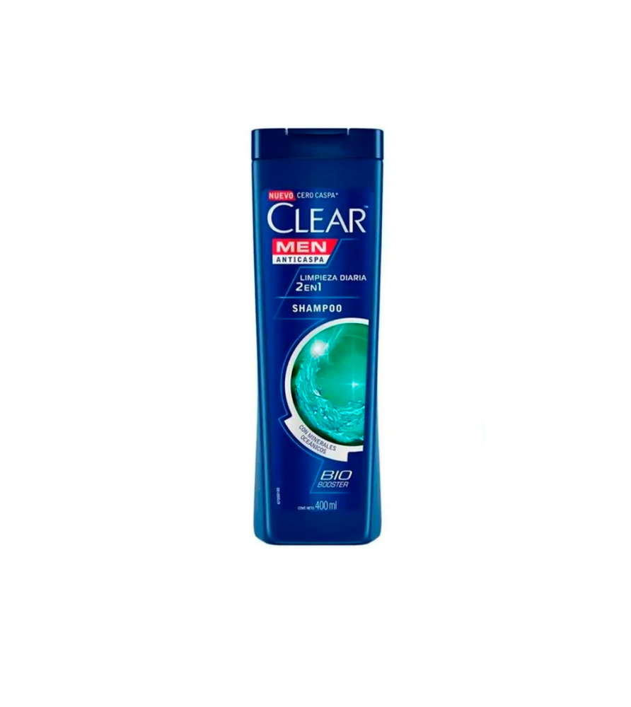 Shampoo Clear Anticaspa Limpieza Diaria 400 ml