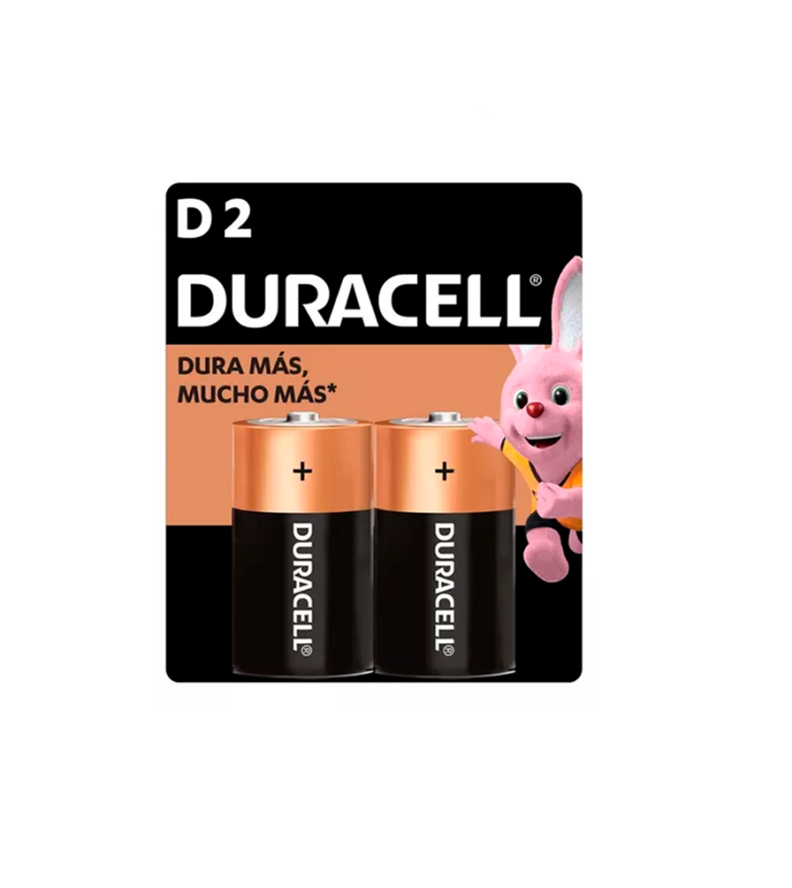 Pilas Duracell D2 x 2 u