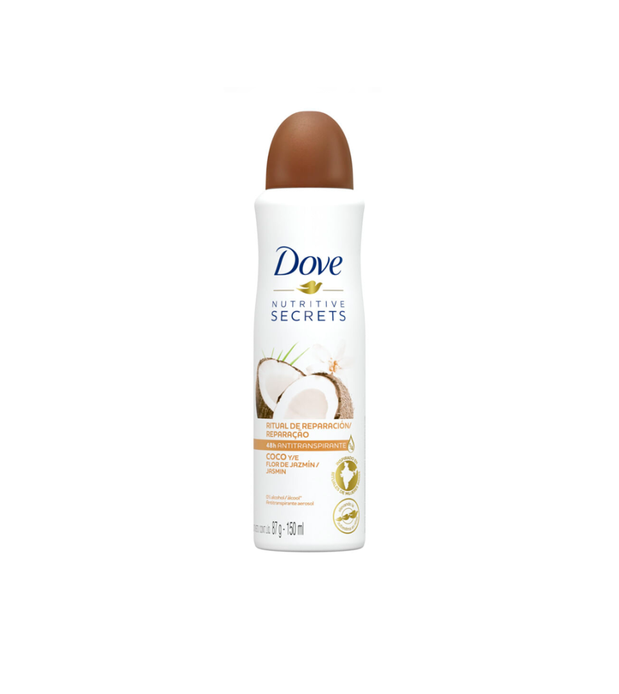 Antitranspirante Dove en Aerosol Coco 150 ml