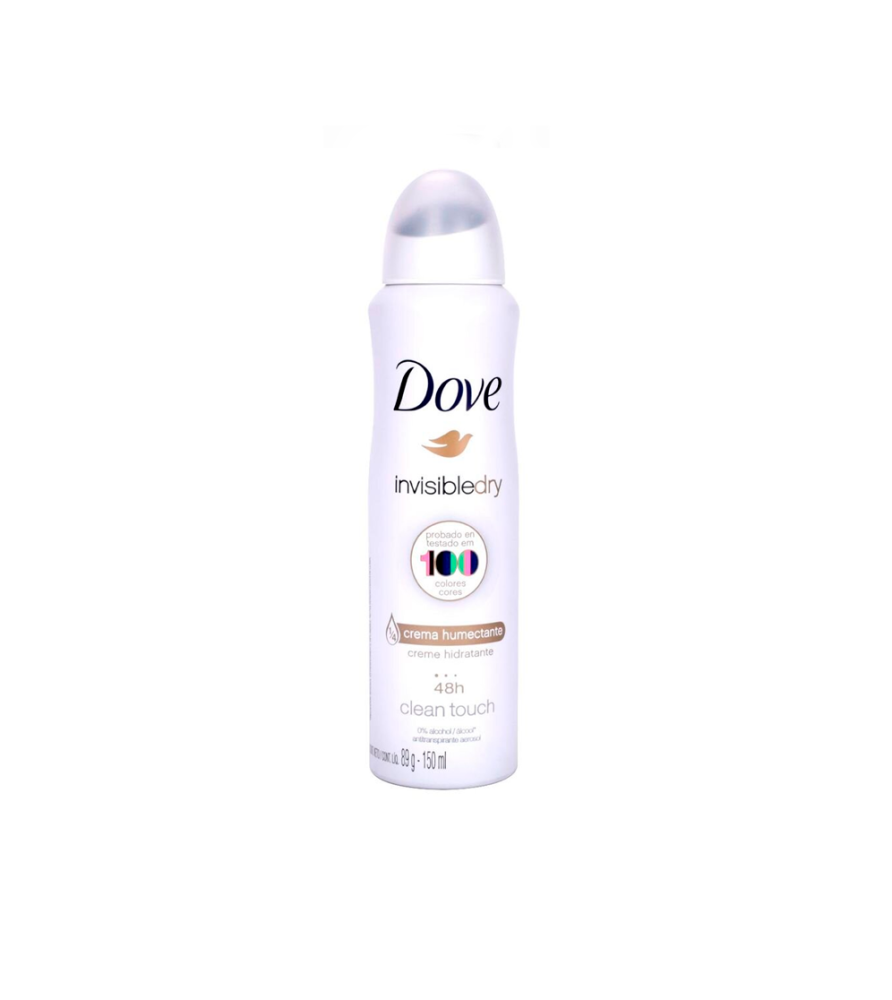Antitranspirante Dove en Aerosol Invisible Dry Clean Touch  150 ml