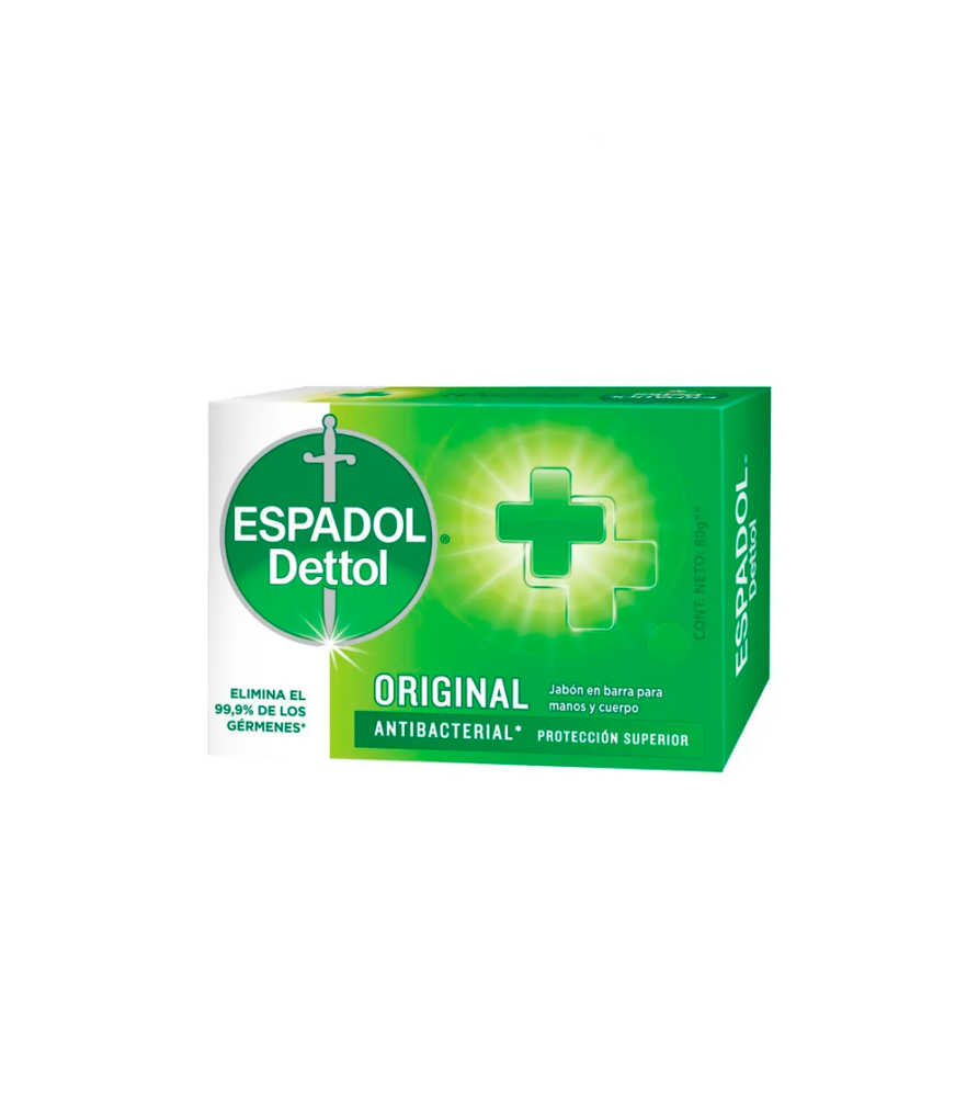 Jabón en Barra Espadol Dettol Antibacterial Original 80 gr