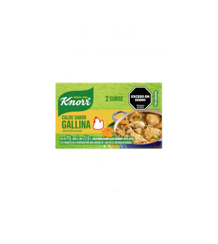 Caldo Knorr Sabor Gallina x 2 un