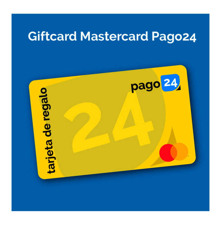 Tarjeta Giftcard Mastercard Pago24 $10.000 