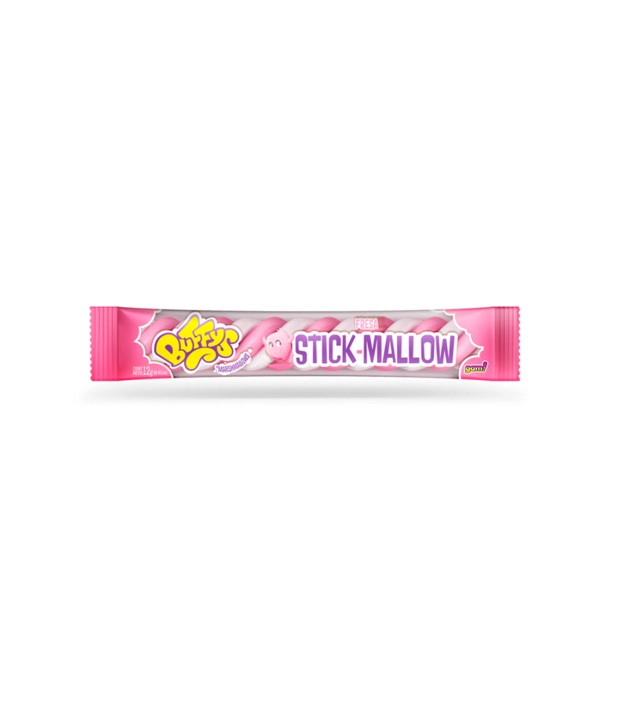 Malvaviscos Buffys Stick Fresa 12 gr