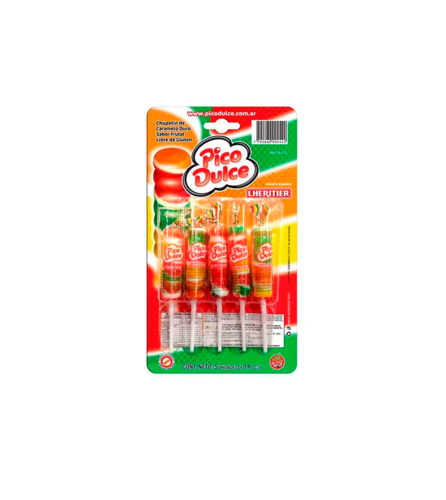 Chupetines Pico Dulce 5 u x 70 gr