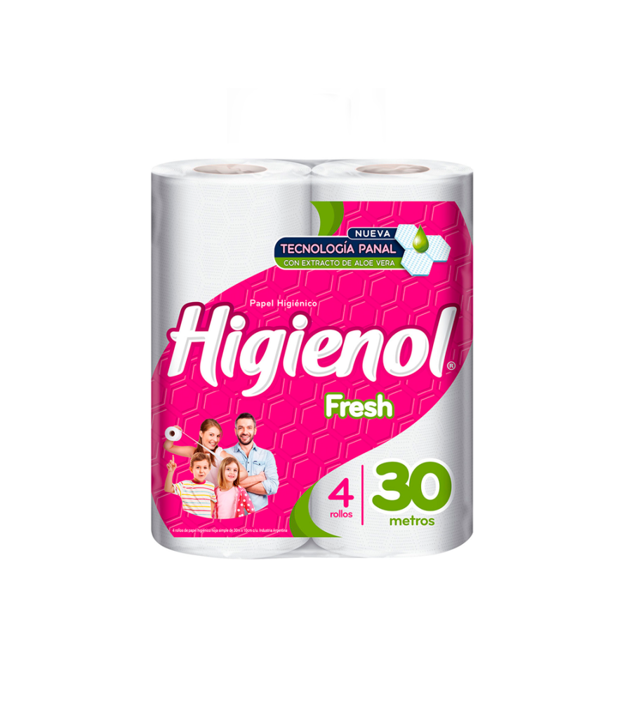 Papel Higiénico Higienol Fresh x 30 Mts