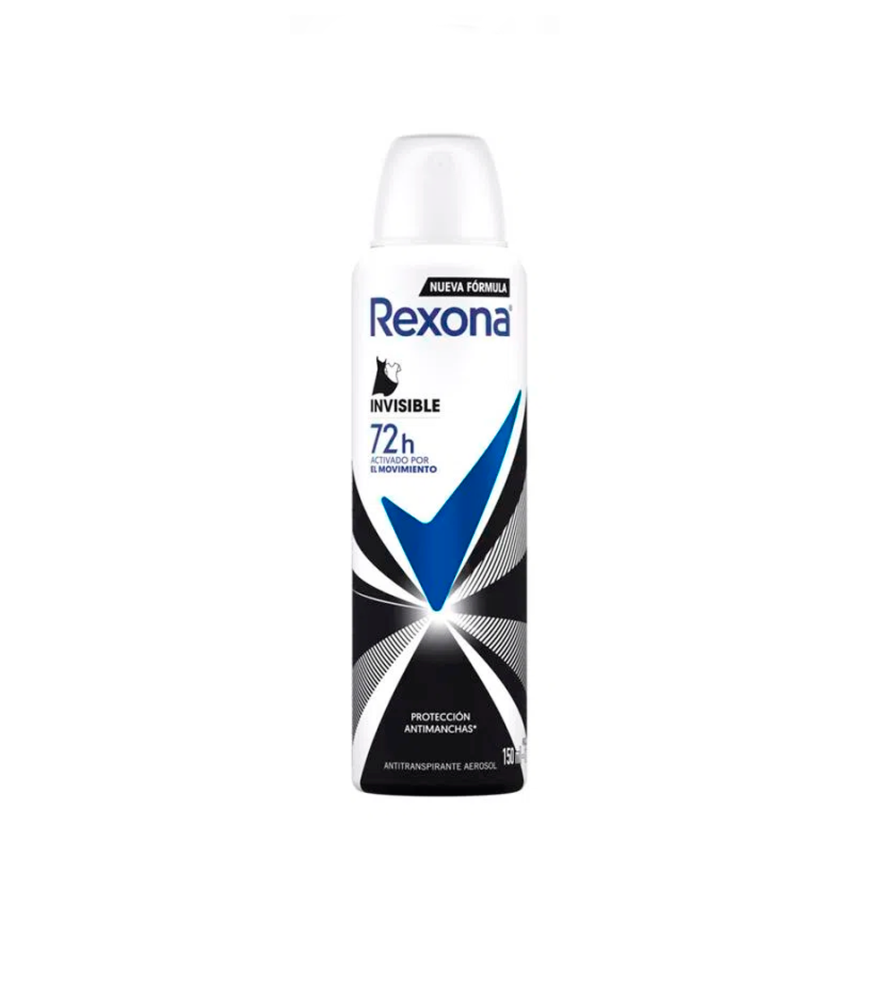 Antitranspirante Rexona en Aerosol Women Invisible x 150 ml