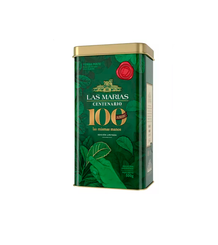 Yerba Las Marías Centenario 500 gr + Lata Con Pico