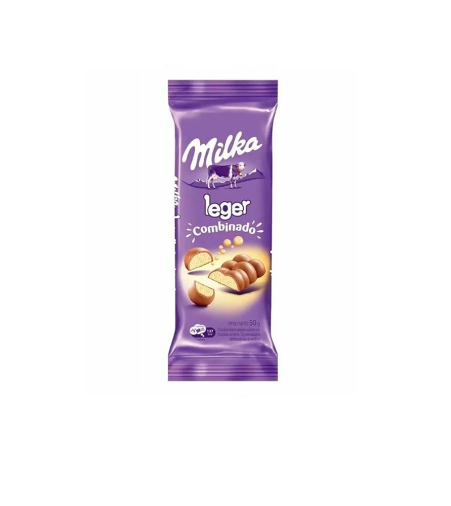 Chocolate Milka Leger Combinado 50 gr