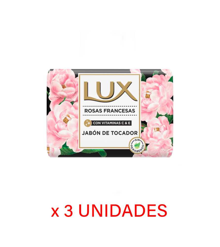 Jabón con Glicerina Lux Rosas Francesas x 3u