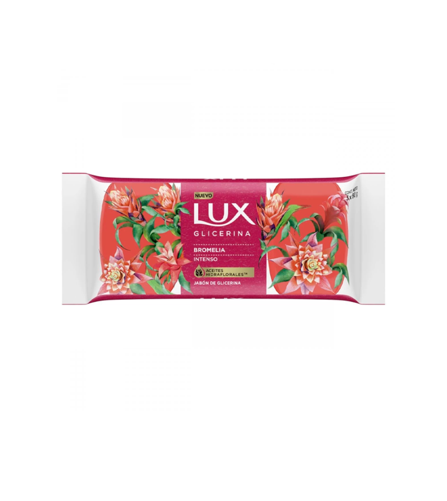 Jabón en Barra Lux Glicerina Bromelia x 3 u 90 gr