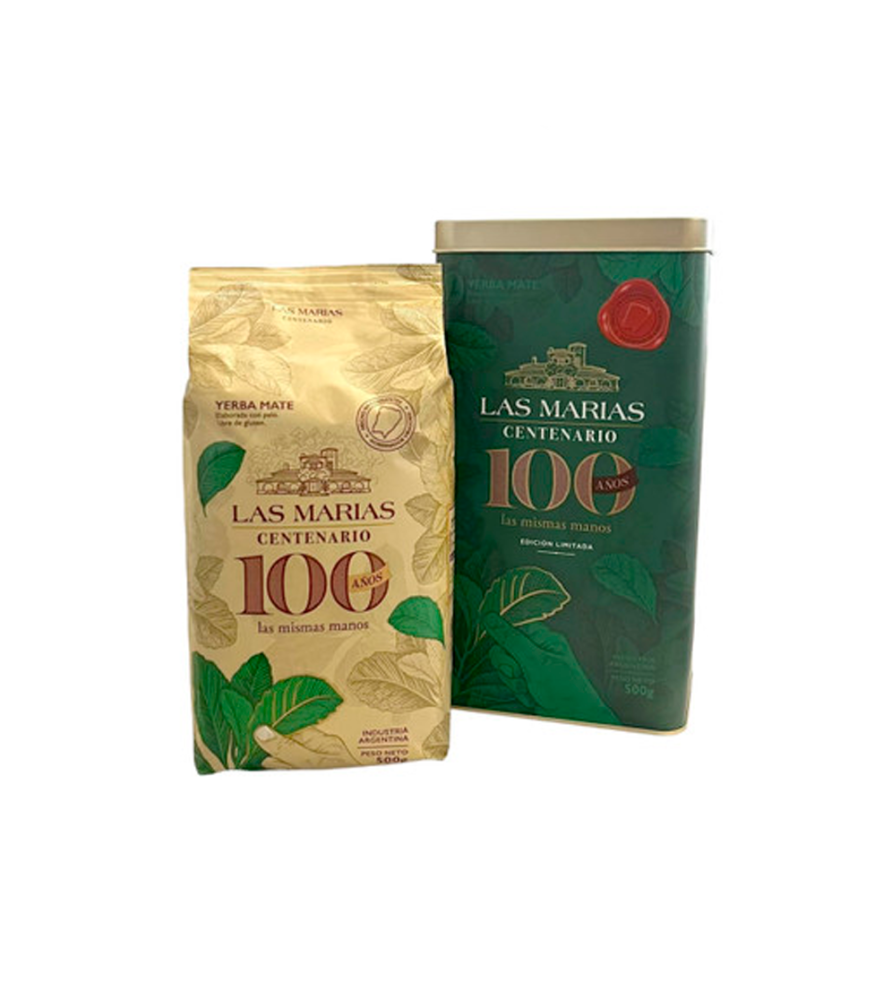 Yerba Las Marías Centenario 500 gr + Lata Con Pico