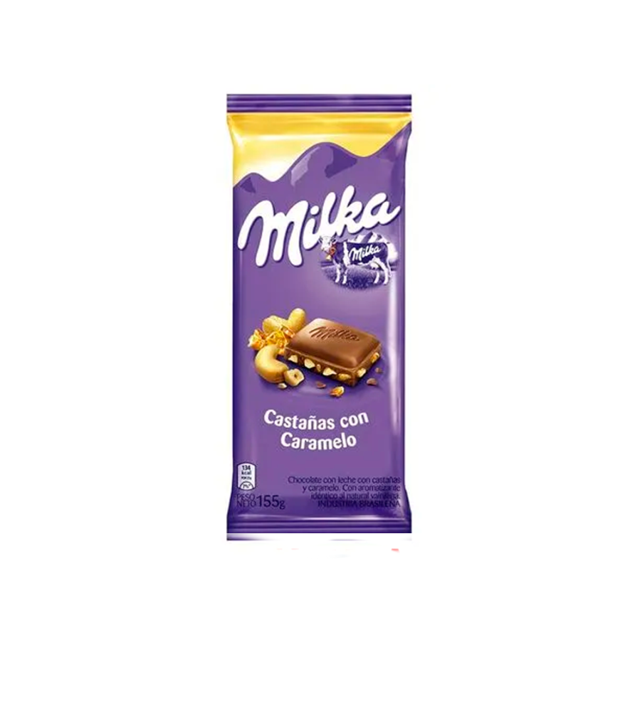 Chocolate Milka Castañas con Caramelo 155 gr