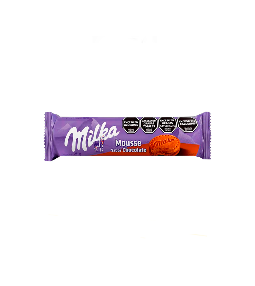 Galletitas Milka Mousse Chocolate Rellenas 116 gr 