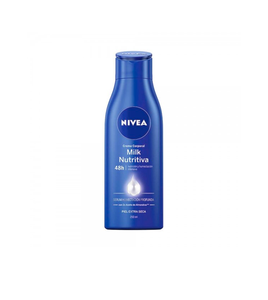 Crema Corporal Nivea Milk Nutritiva 250 ml