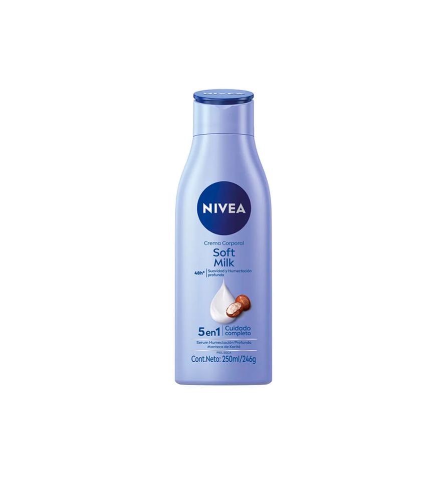 Crema Corporal Nivea Soft Milk Piel Seca 250 ml