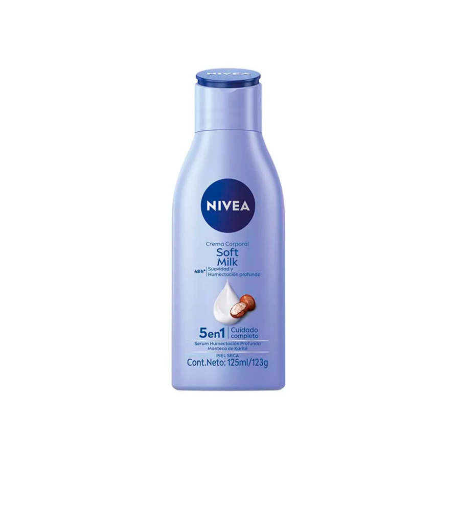 Crema Corporal Nivea Soft Milk Piel Seca 125 ml