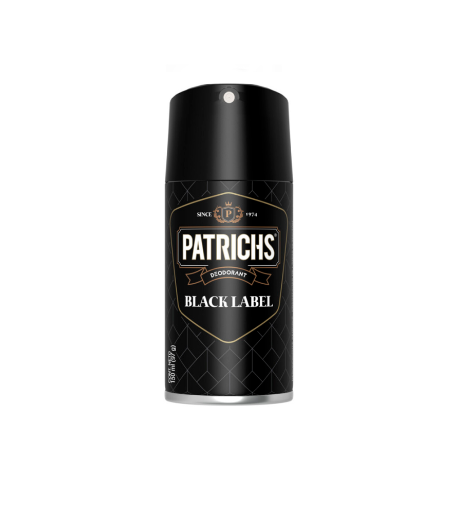 Desodorante Patrich en Aerosol Black Label 150 ml