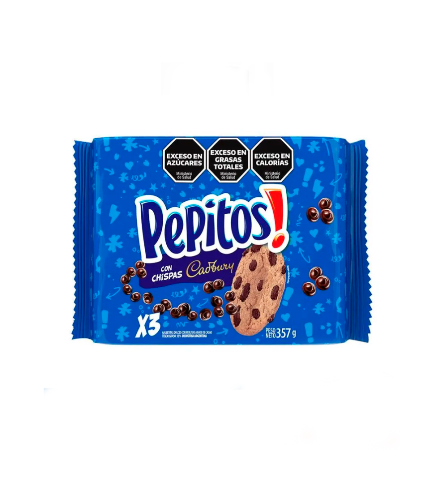 Galletitas Pepitos Tripack 357 gr