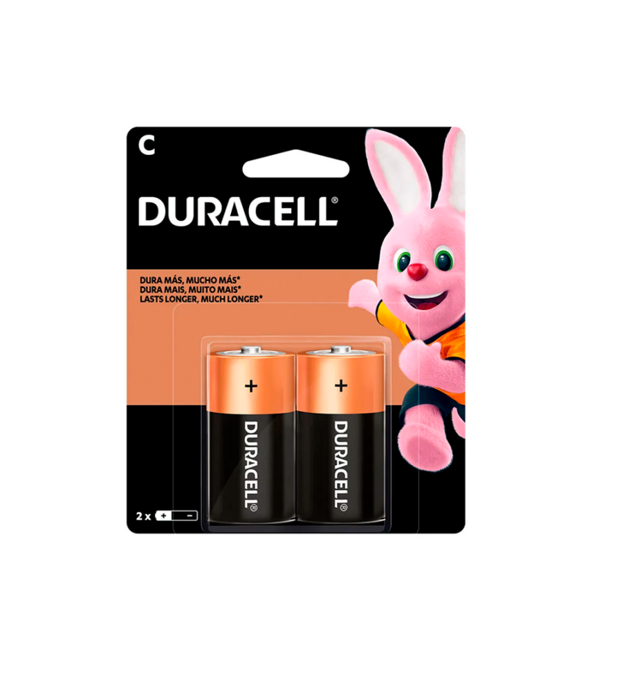 Pilas Duracell C x  2 u